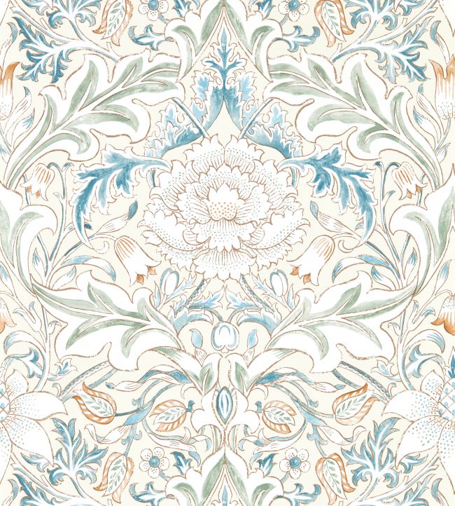 Simply Severn Wallpaper - Bayleaf/Annatto - 217074 - Morris & Co - Premier Wallcovering
