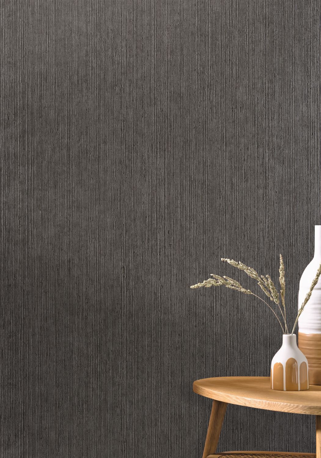 Sisal Wallpaper - Noir - Caselio - 106019000 - Premier Wallcovering