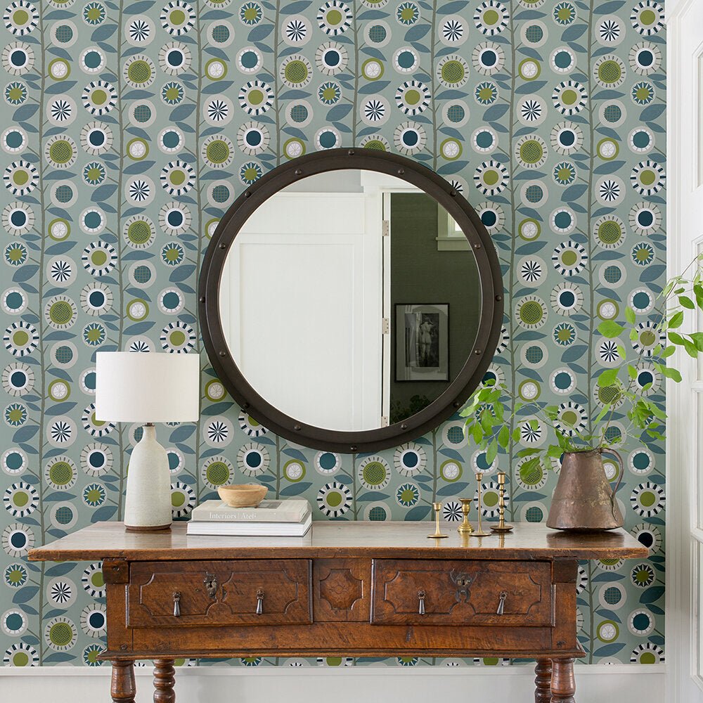 Sisu Wallpaper - Blue - A Street Prints - FD26554 - Premier Wallcovering