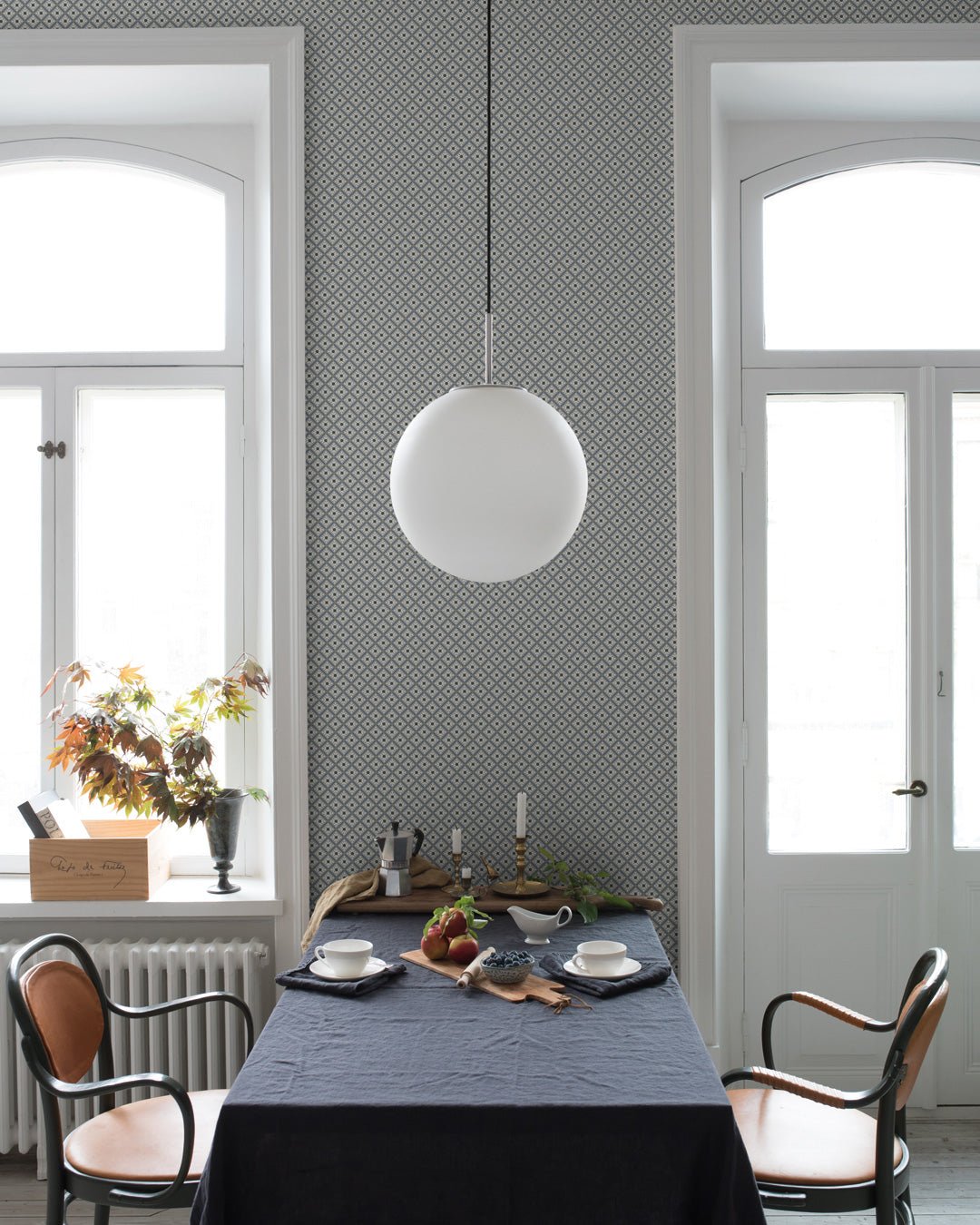 Skarhamn Wallpaper - Blue - Midbec - 33024 - Premier Wallcovering