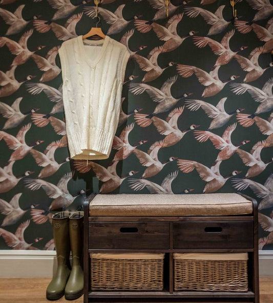 Skein Wallpaper - Charcoal - Arley House - SKEIN1 - Premier Wallcovering