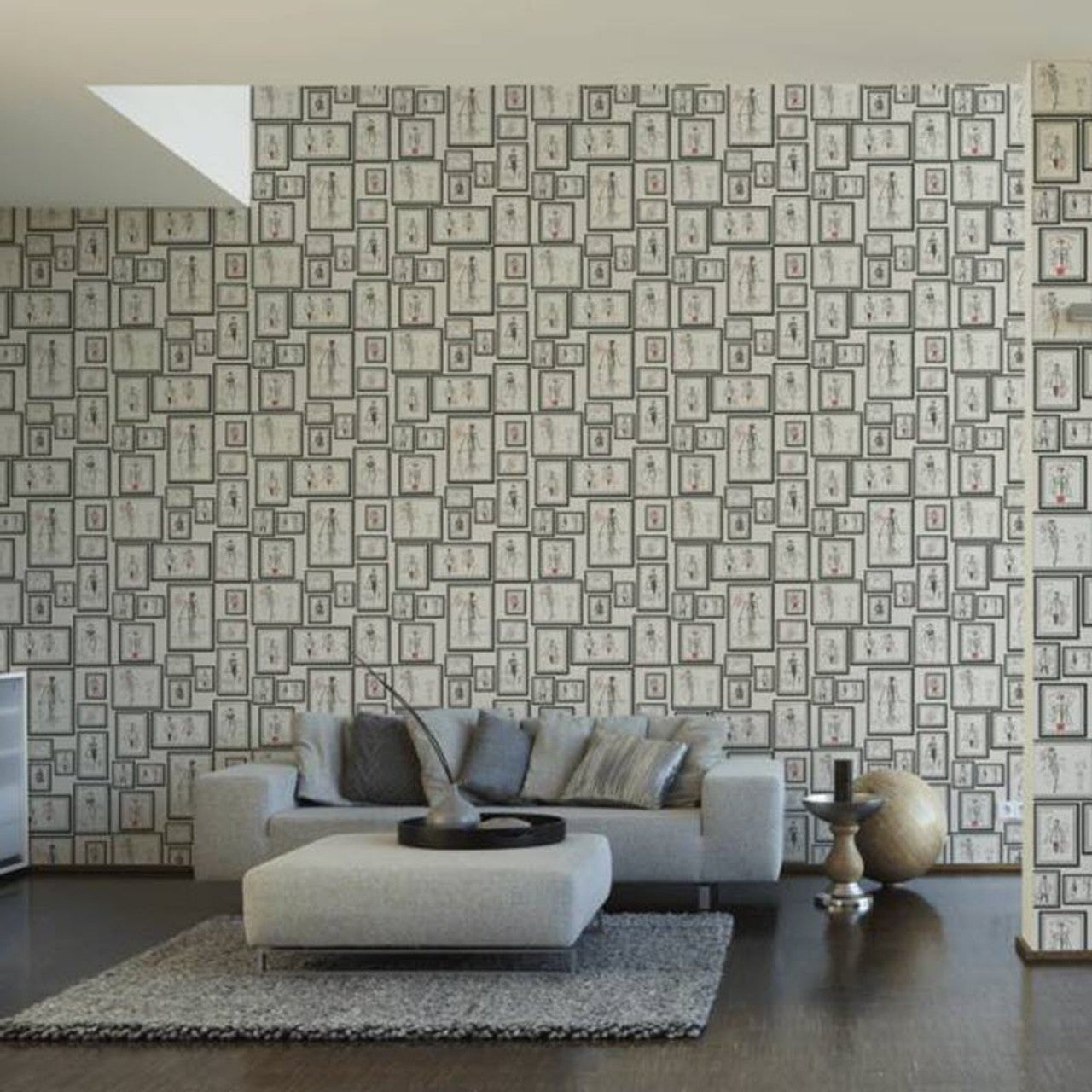 Sketch Wallpaper - White - A S Creation - Karl Lagerfield - 37846 - 3 - Premier Wallcovering