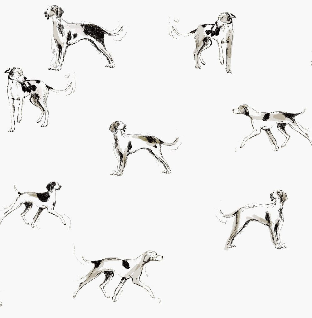 Sketchy Dogs Wallpaper - Cream - Joules - 118559 - Premier Wallcovering