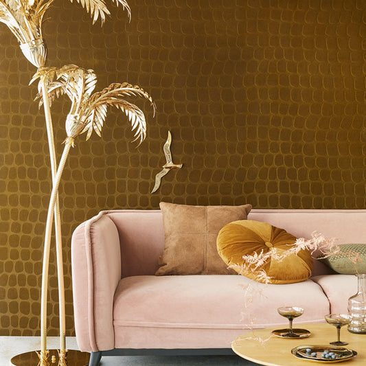 Skin Crocodile Pattern Wallpaper - Brown - Eijffinger - 300560 - Premier Wallcovering