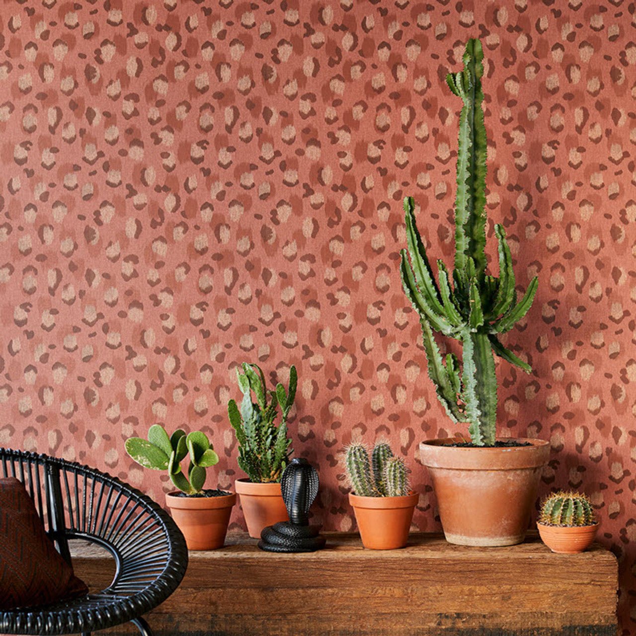 Skin Ocelot Effect Wallpaper - Rose - Eijffinger - 300542 - Premier Wallcovering