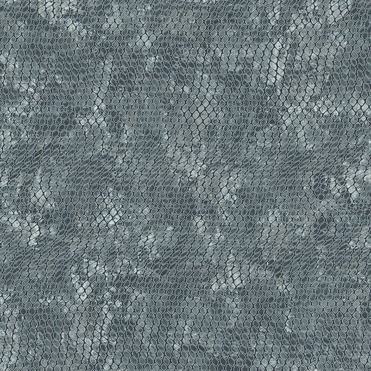 Skin Snake Effect Wallpaper - Blue - Eijffinger - 300523 - Premier Wallcovering
