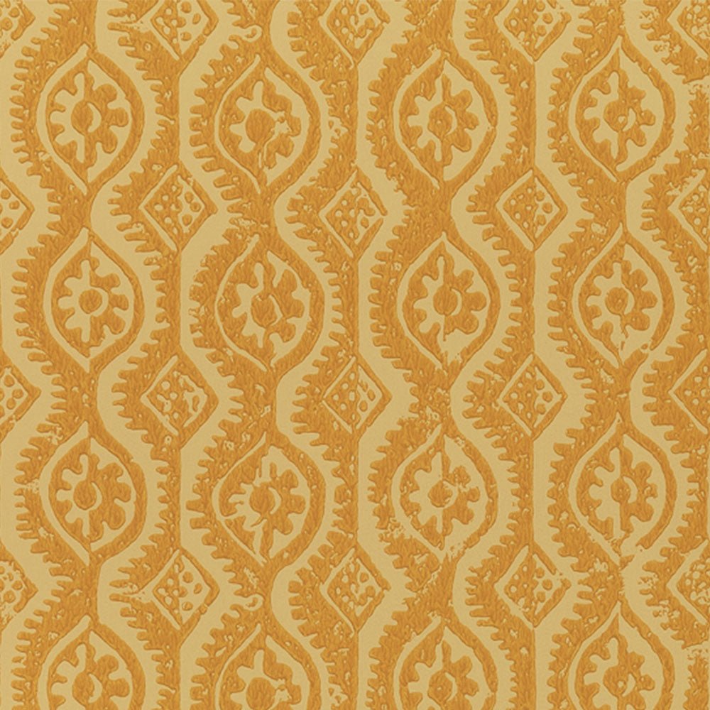 Small Damask Wallpaper - Ochre - Blithfield - 880-10 - Premier Wallcovering