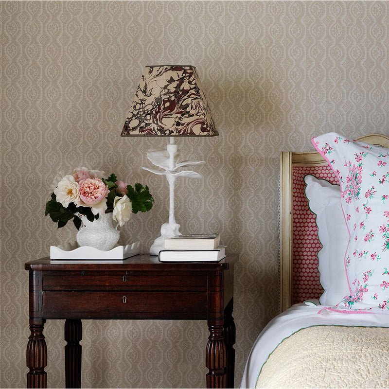 Small Damask Wallpaper - Beige - Blithfield - 880-09 - Premier Wallcovering