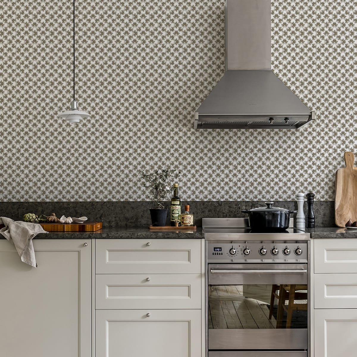 Small Jewel Wings Wallpaper - Diamond White - Rebel Walls - R18568 - Premier Wallcovering