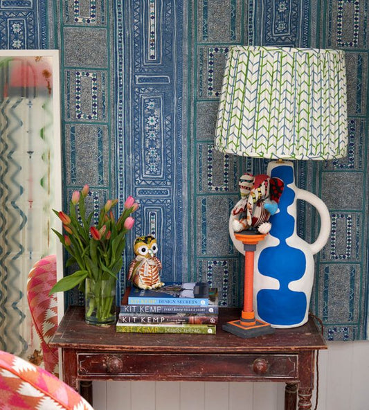 Small Way Fabric - Green - Christopher Farr Cloth - CFF244 - 01 - Premier Wallcovering