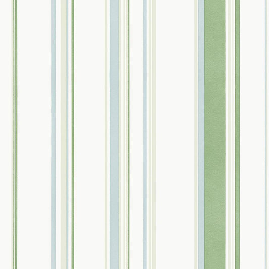 Smart Stripes Casual Stripe Wallpaper - Green - Galerie - G68054 - Premier Wallcovering