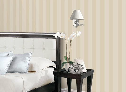 Smart Stripes Single Colour Stripe Wallpaper - Cream - Galerie - G67555 - Premier Wallcovering