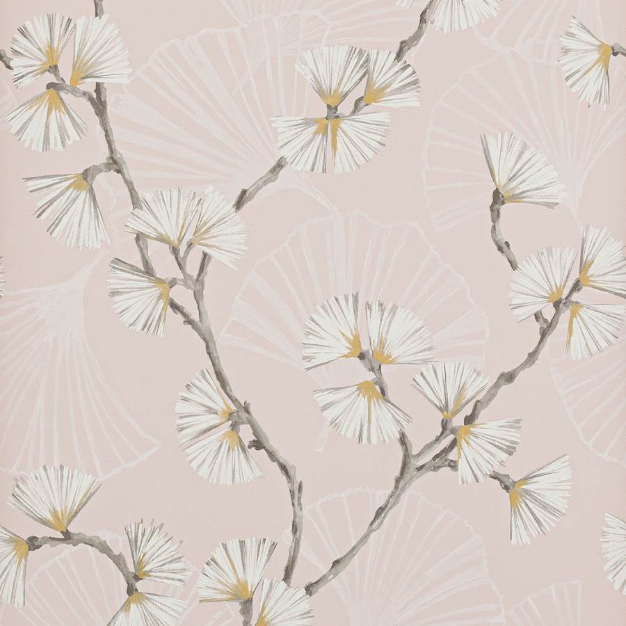 Snow Flower Wallpaper - Pink - J183W - 02 - Jane Churchill - Premier Wallcovering