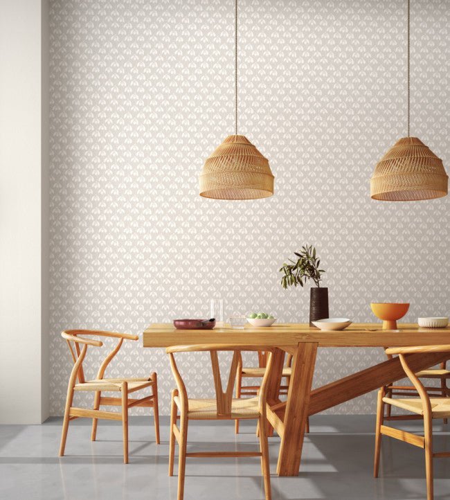 Snowdrop Wallpaper - Pewter - NART112813 - Scion - Premier Wallcovering