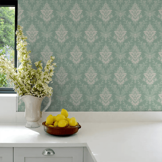 Sofia Wallpaper - Jade Green - Boråstapeter - 4532 - Premier Wallcovering