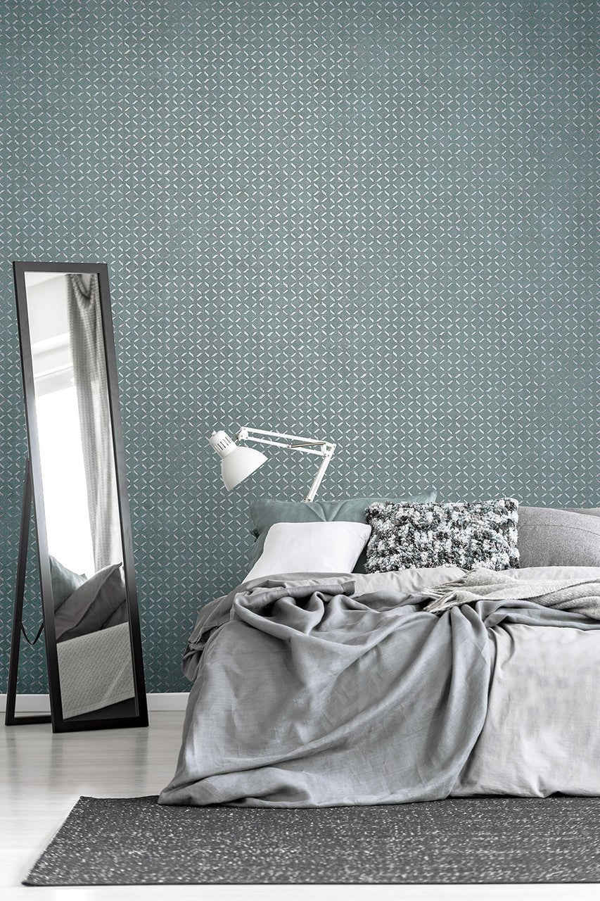 Soho Urban Classics Wallpaper - Steel Blue - Hohenberger - 30048 - Premier Wallcovering