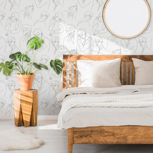 Soho Wallpaper - Monochrome - Lust Home - LH900327 - Premier Wallcovering