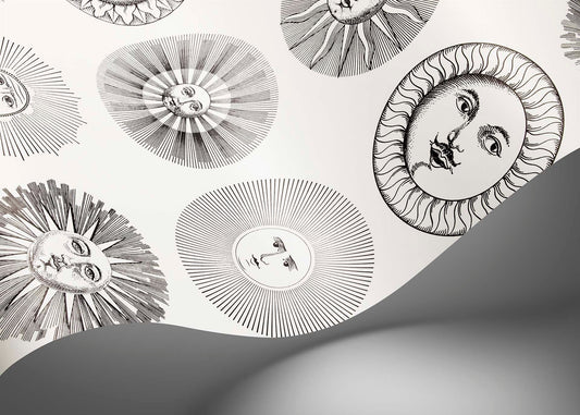 Soli Wallpaper - Black & White - 123/1001 - Cole & Son - Premier Wallcovering