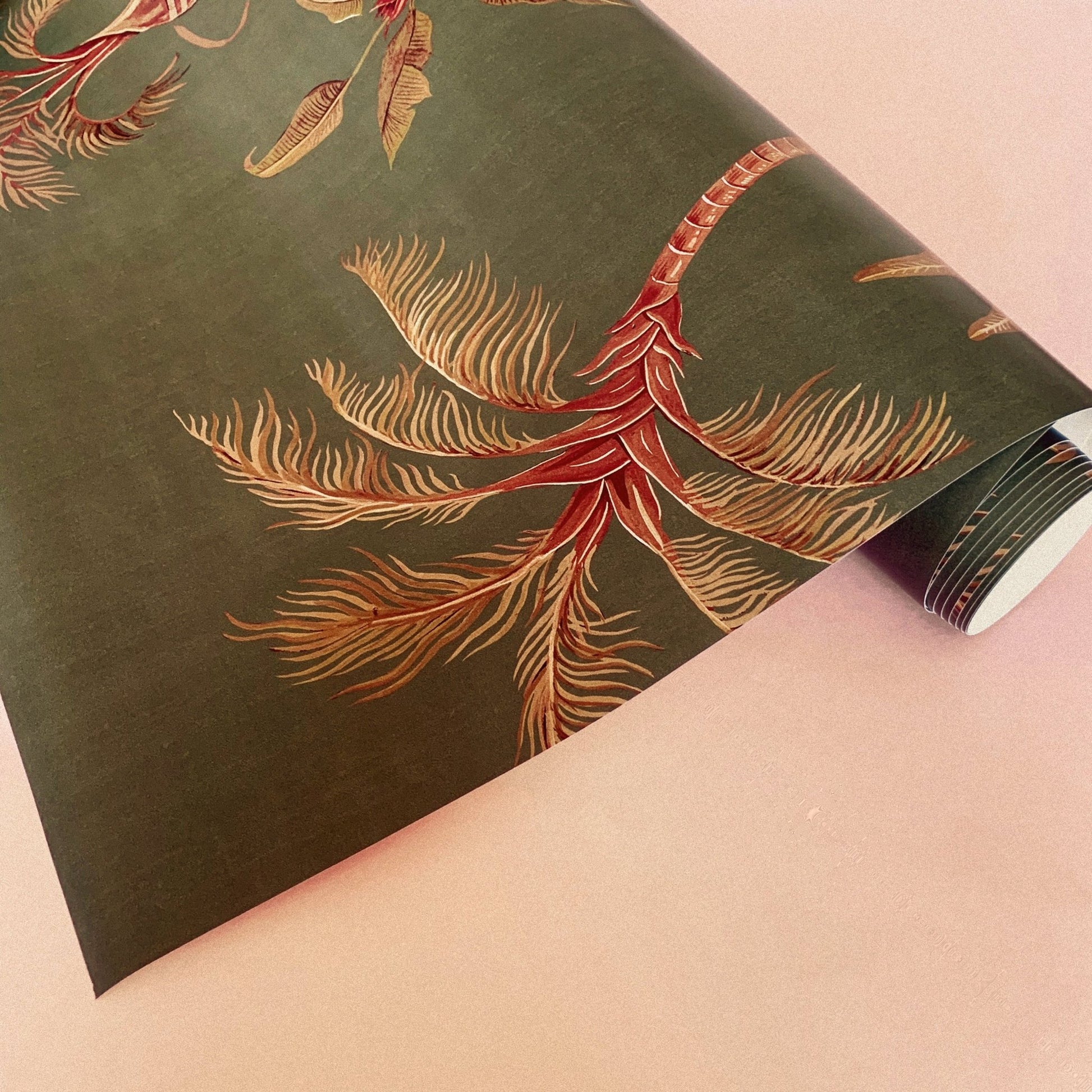 Solitude Wallpaper - Olive-Green - Wear The Walls - SOOG894152 - Premier Wallcovering