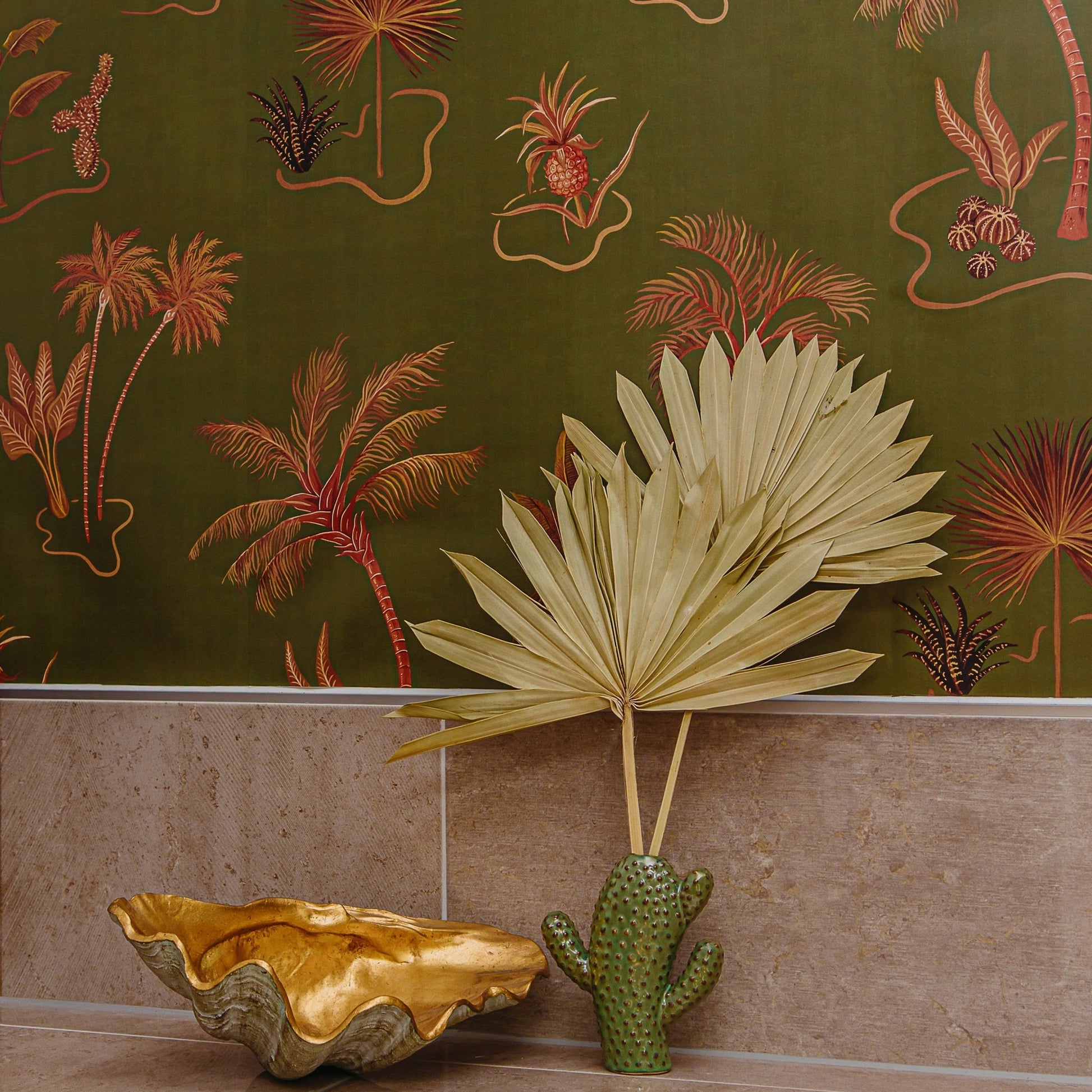 Solitude Wallpaper - Olive-Green - Wear The Walls - SOOG894152 - Premier Wallcovering