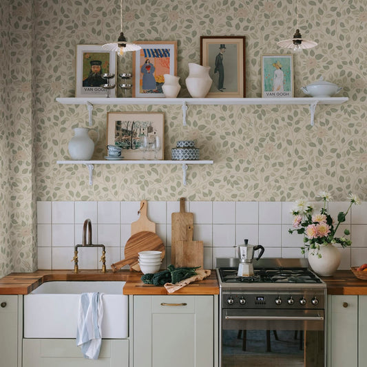 Solliden Wallpaper - Spring Green - Sandberg - S10462 - Premier Wallcovering