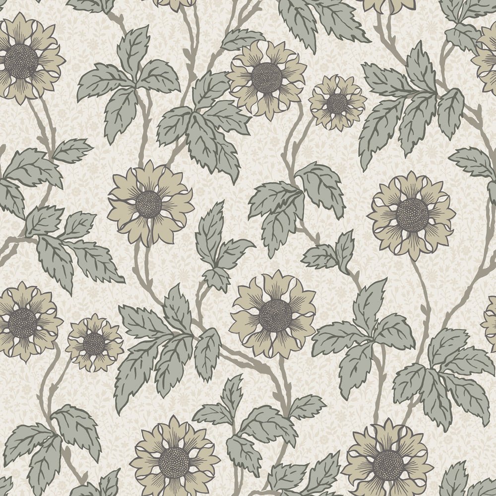 Solvej Wallpaper - Green - Midbec - 28020 - Premier Wallcovering