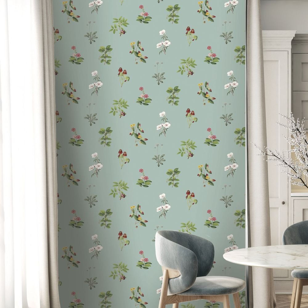 Somerton Wallpaper - Silver Green - Timothy Wilman - TW2565 - Premier Wallcovering