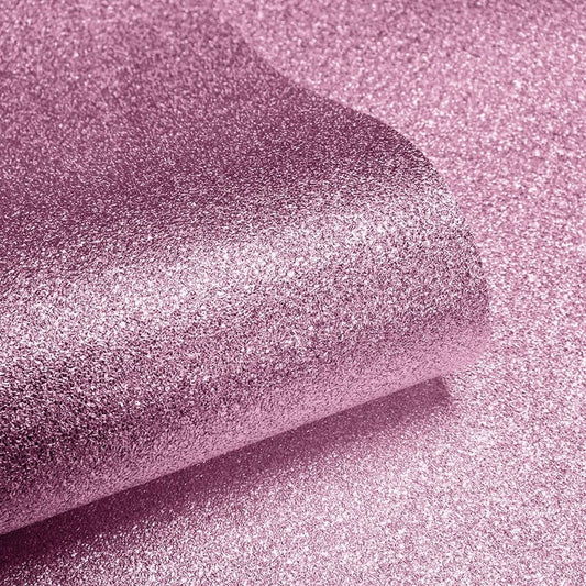 Sparkle Plain Glitter Wallpaper - Soft Pink - Muriva - 601530 - Premier Wallcovering