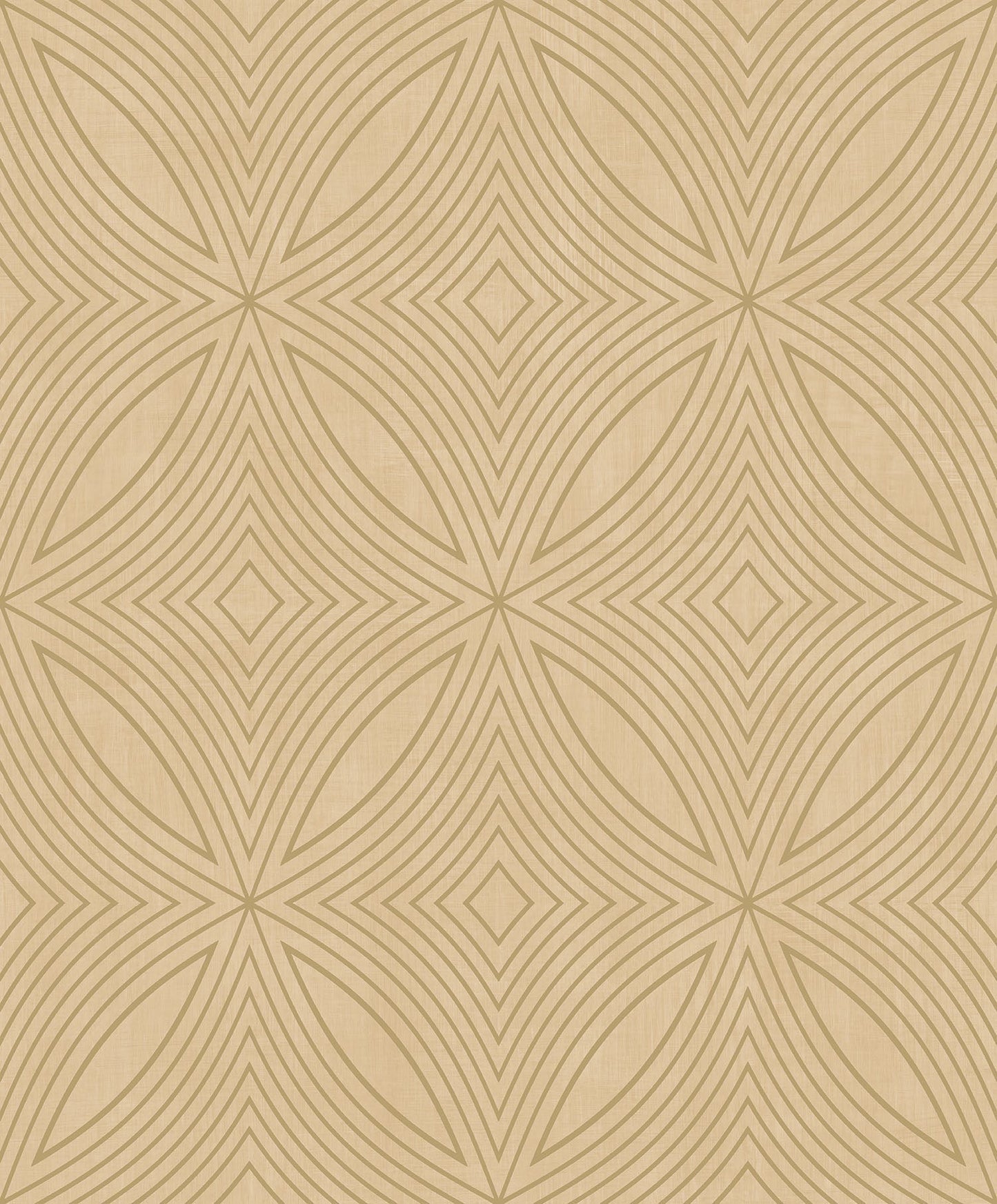Special FX Geometric Spiral Wallpaper - Metallic Gold / Yellow - Galerie - G67730 - Premier Wallcovering