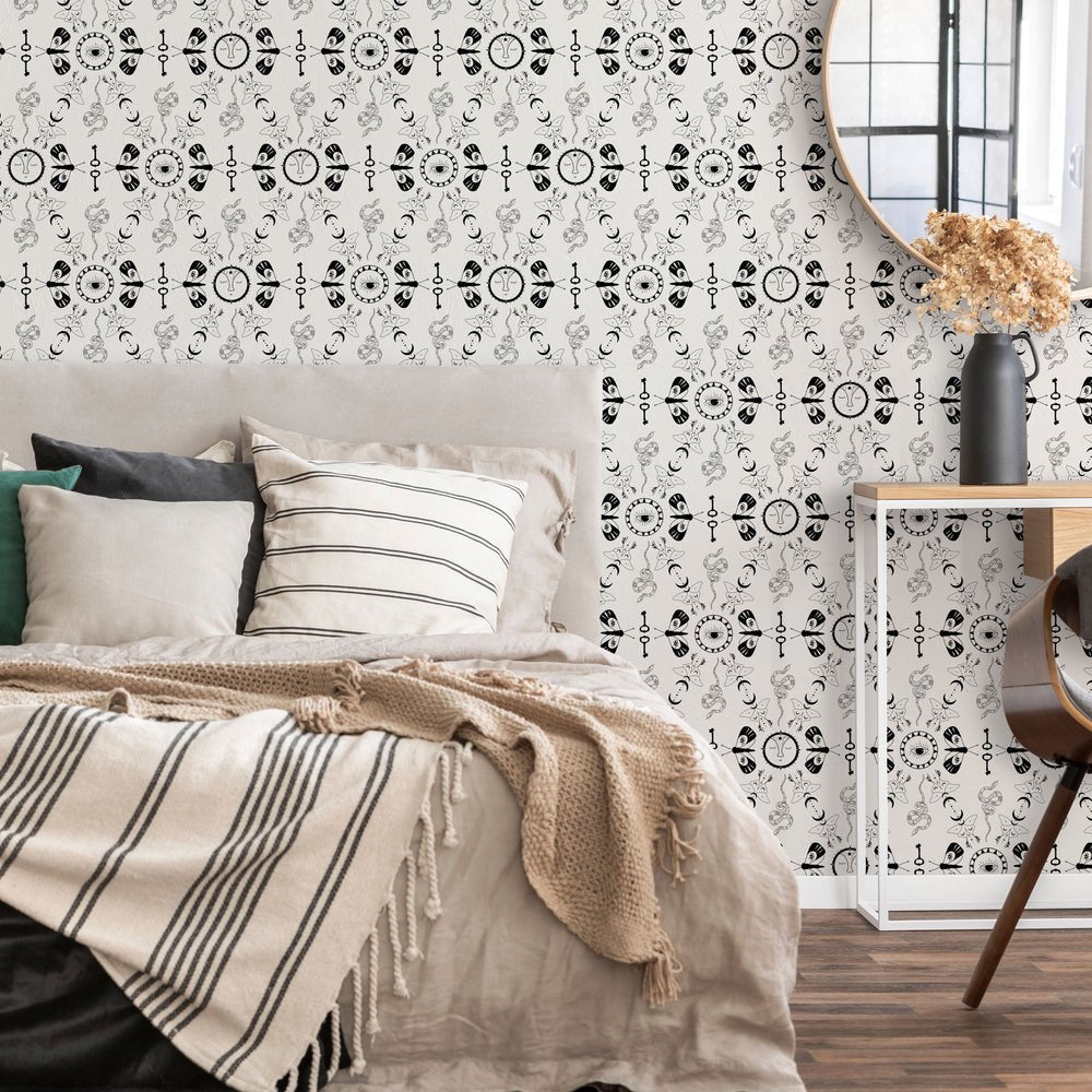 Spellbound Wallpaper - Monochrome - Lust Home - LH900328 - Premier Wallcovering