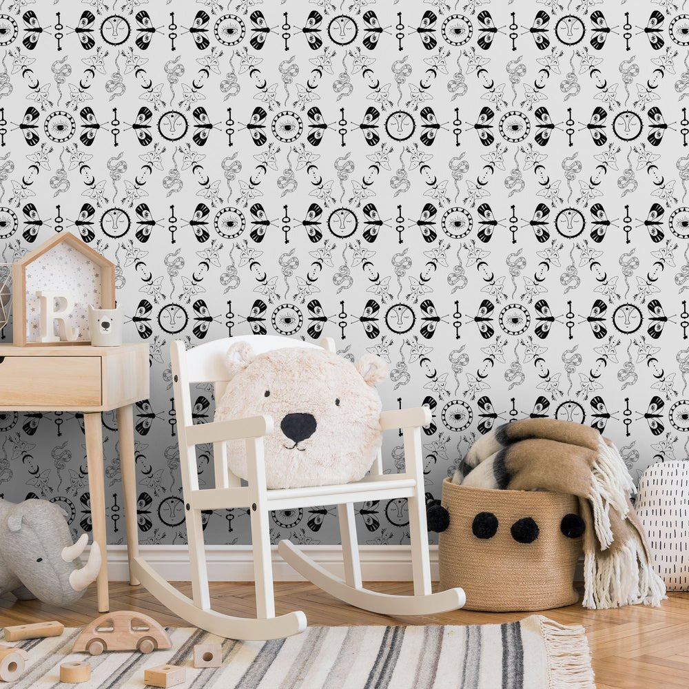 Spellbound Wallpaper - Monochrome - Lust Home - LH900328 - Premier Wallcovering