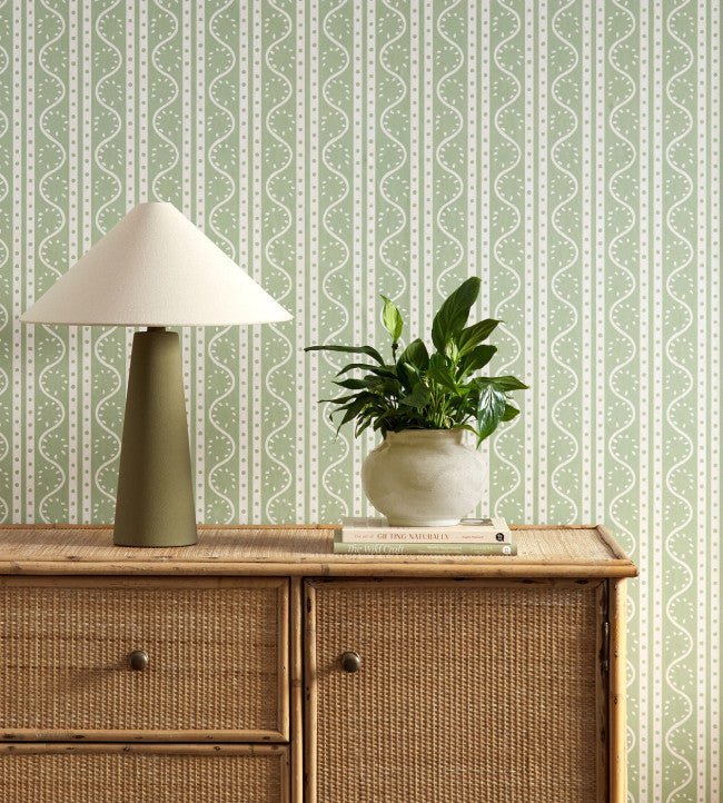 Split Pea Wallpaper - Sage - Scion - NSCW113287 - Premier Wallcovering