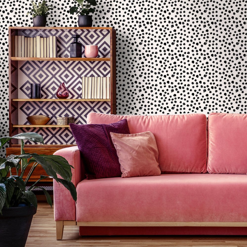 Spot The Difference Wallpaper - Monochrome - Lust Home - LH900329 - Premier Wallcovering