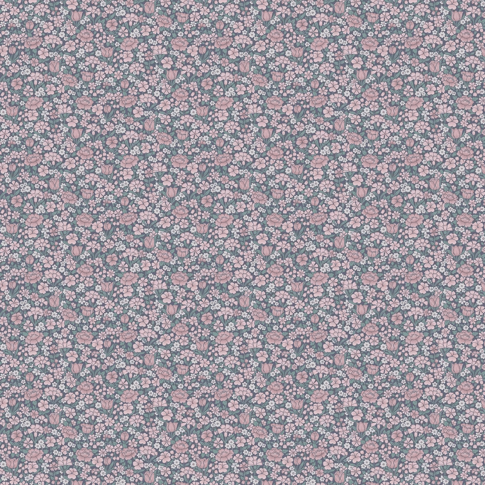 Spring Flowers Wallpaper - Juniper - Little Greene - 0267SPJUNIP - Premier Wallcovering