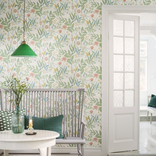 Spring Garden Wallpaper - Multi - coloured - Boråstapeter - 7218 - Premier Wallcovering
