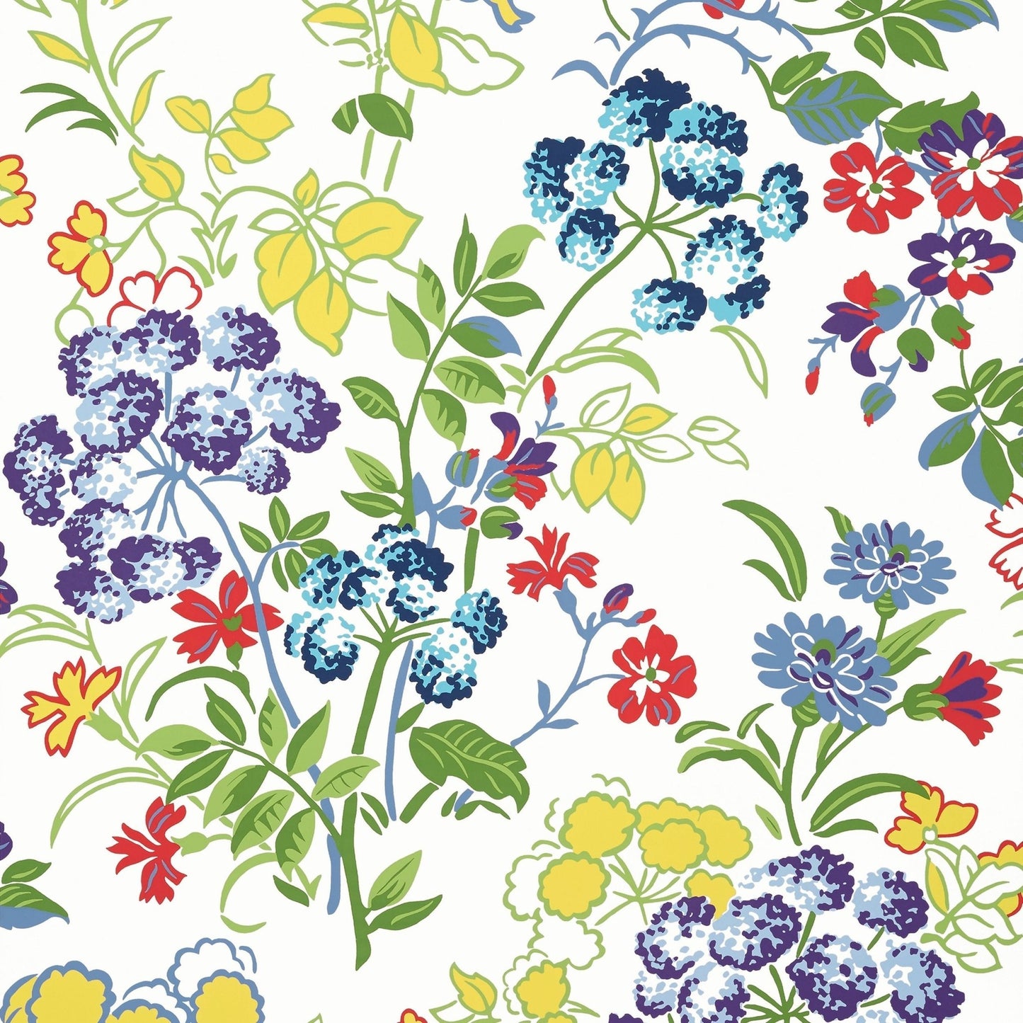 Spring Garden Wallpaper - Brights - Thibaut - T14341 - Premier Wallcovering