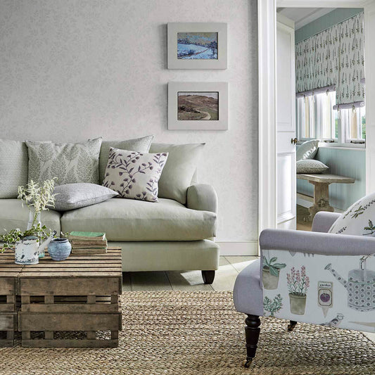 Spring Leaves Wallpaper - Flint - Sanderson - DHPO216371 - Premier Wallcovering