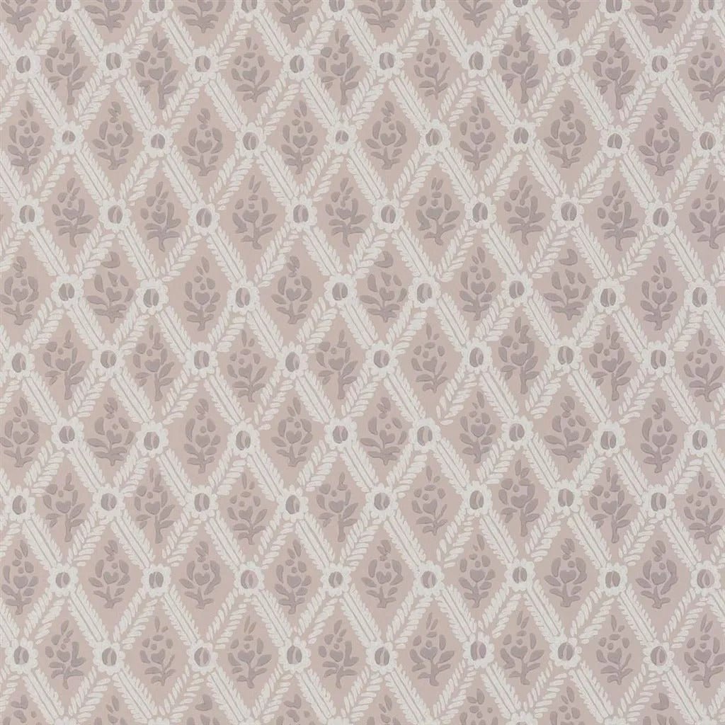 St John Street Trellis Wallpaper - Vintage Rose - English Heritage - PEH0003/02 - Premier Wallcovering