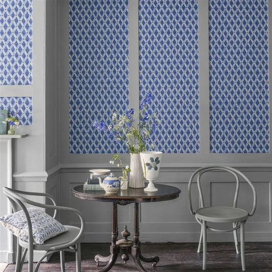 St John Street Trellis Wallpaper - Ink - English Heritage - PEH0003/07 - Premier Wallcovering