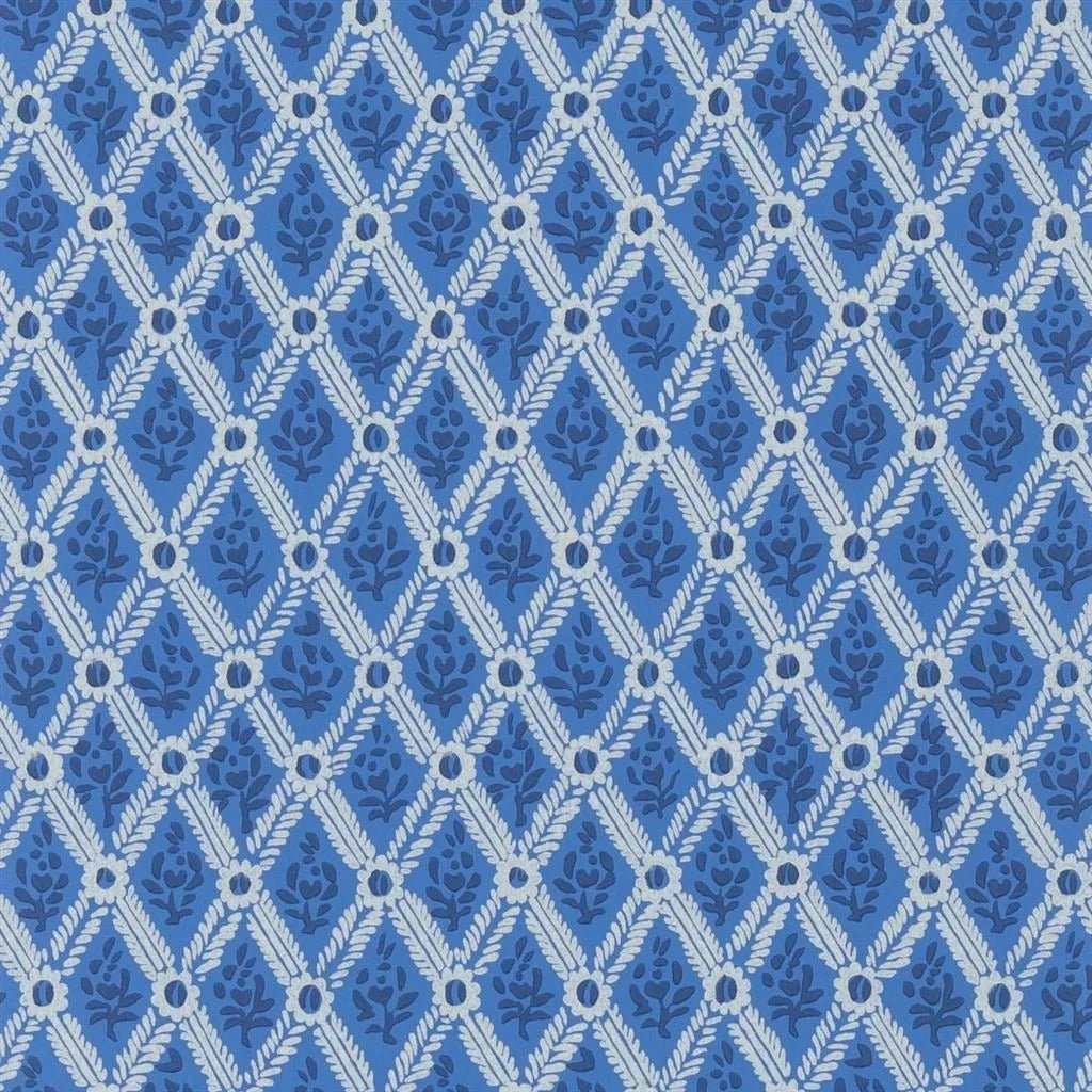 St John Street Trellis Wallpaper - Ink - English Heritage - PEH0003/07 - Premier Wallcovering