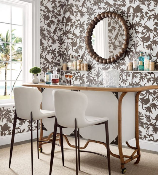 St. Kitts Wallpaper - Brown - Thibaut - T15860 - Premier Wallcovering