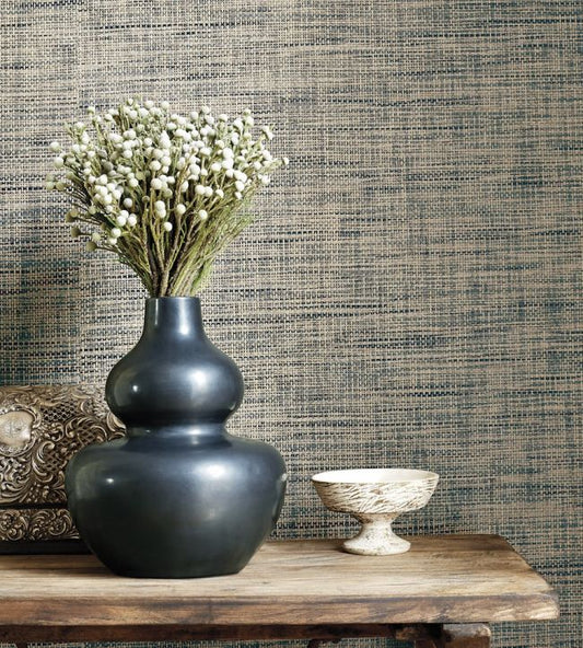Stablewood Wallpaper - Black - Thibaut - T41140 - Premier Wallcovering