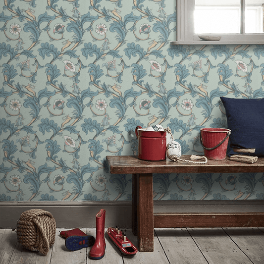 Stag Trail Wallpaper - Arsenic - Little Greene - 0245STARSEN - Premier Wallcovering