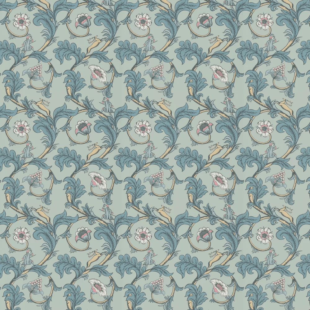 Stag Trail Wallpaper - Arsenic - Little Greene - 0245STARSEN - Premier Wallcovering