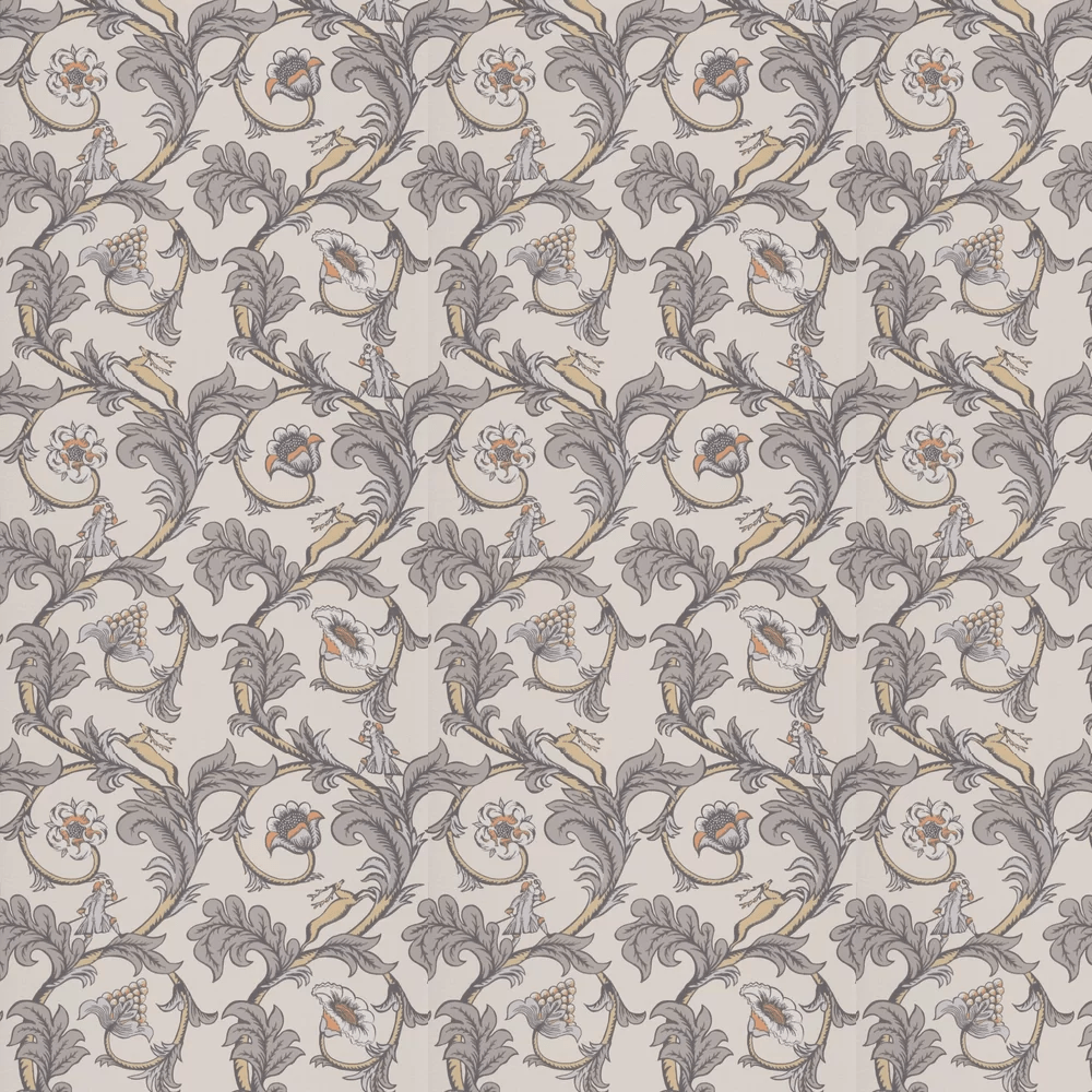 Stag Trail Wallpaper - Sterling - Little Greene - 0245STSTERL - Premier Wallcovering