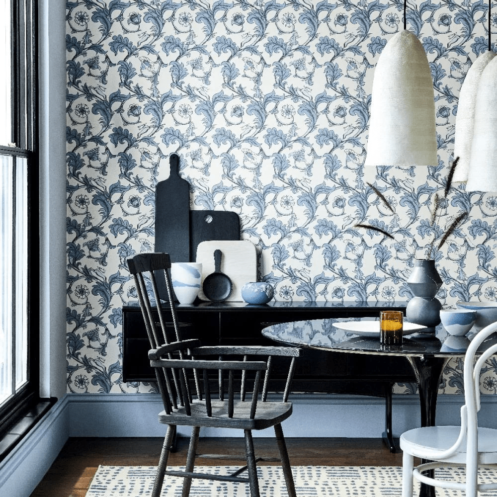 Stag Trail Wallpaper - Sky - Little Greene - 0245STSKYZZ - Premier Wallcovering