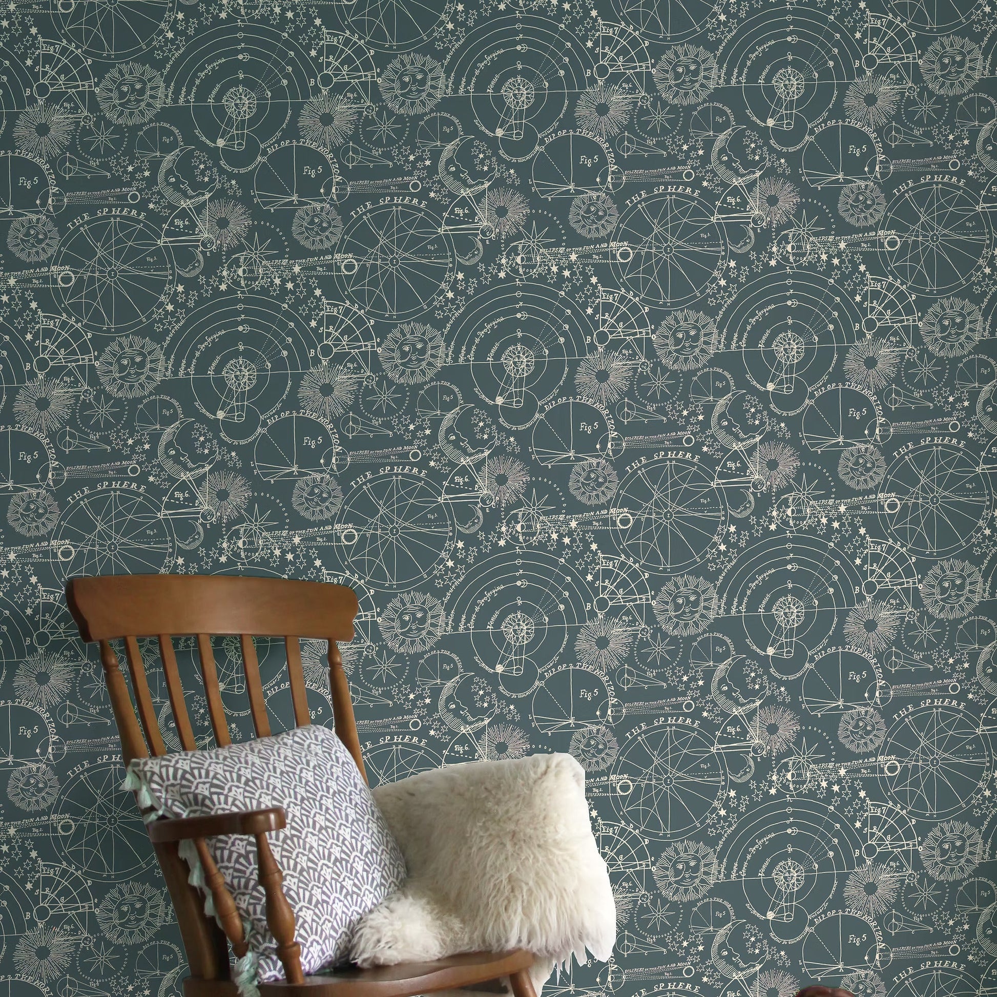 Stargazer Wallpaper - Ink - Fraiche - WP11003 - Premier Wallcovering