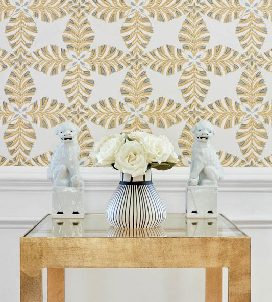 Starleaf Wallpaper - Black - Thibaut - T2971 - Premier Wallcovering