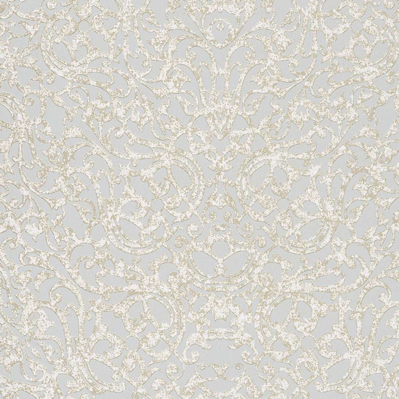 Stature Damask Wallpaper - Teal - Eijffinger - 382501 - Premier Wallcovering