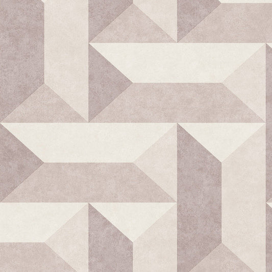 Stature Geometric Texture Wallpaper - Pink - Eijffinger - 382571 - Premier Wallcovering